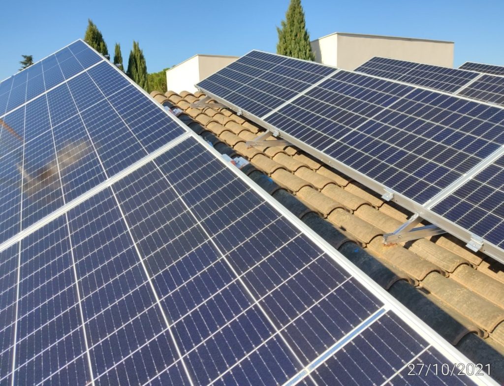 Paneles solares instalados